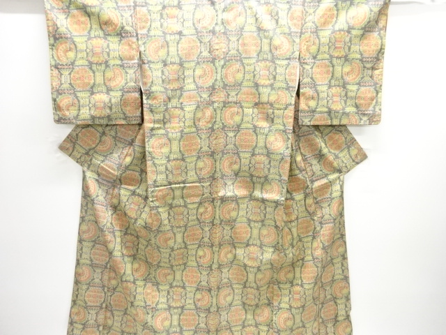 JAPANESE KIMONO / NISHIJIN OMESHI / WOVEN PEACOCK 